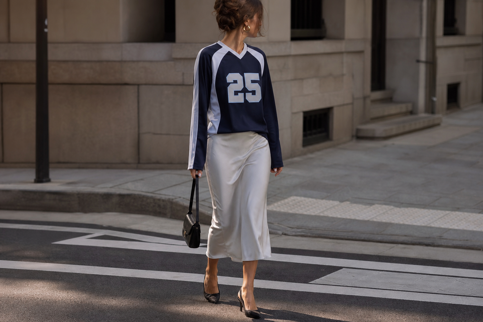 Zendaya pokazuje, jak nosić sportową koszulkę elegancko. Dla kogo jest trend jerseycore? - grafika 2