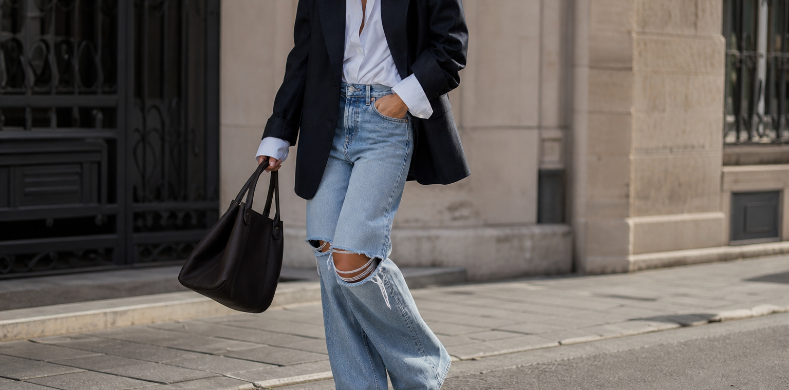 Podarte jeansy wracają w 2026. Jak nosić ripped jeans tanio, żeby nie wyglądały przypadkowo? - grafika 1