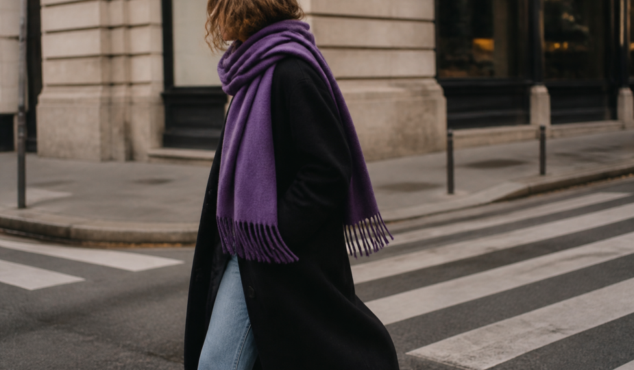 Królewski fiolet to kolor sezonu jesień 2026. Tak nosić go tanio w street style’u - grafika 1